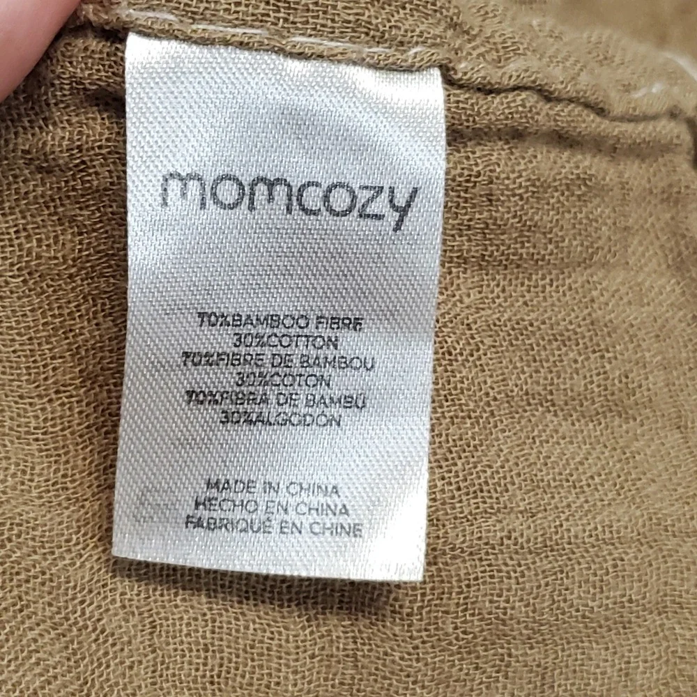 Momcozy Pink‎ Rust Brown Bamboo Swaddle Wrapping Baby Infant Blankets Set